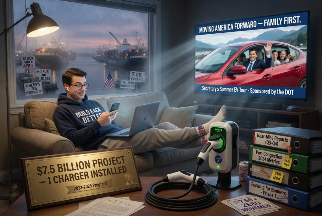 “We Built One!” — The Real-Life Parody of a DEI Transportation Secretary